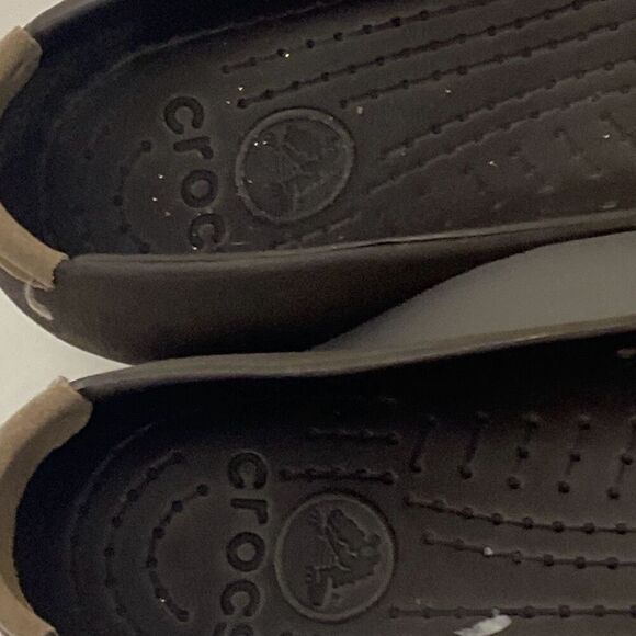 Crocs Women's Brown Marnie Suede Tip Ballet Flat Shoes Size 9 - Picture 7 of 10